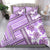 Hawaii Quilt Bedding Set Kakau Polynesian Pattern Lilac Version LT01 - Polynesian Pride