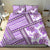 Hawaii Quilt Bedding Set Kakau Polynesian Pattern Lilac Version LT01 - Polynesian Pride