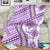 Hawaii Quilt Blanket Kakau Polynesian Pattern Lilac Version LT01 - Polynesian Pride