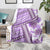 Hawaii Quilt Blanket Kakau Polynesian Pattern Lilac Version LT01 - Polynesian Pride