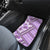 Hawaii Quilt Car Mats Kakau Polynesian Pattern Lilac Version LT01 - Polynesian Pride