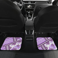 Hawaii Quilt Car Mats Kakau Polynesian Pattern Lilac Version LT01 - Polynesian Pride