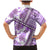 Hawaii Quilt Family Matching Mermaid Dress and Hawaiian Shirt Kakau Polynesian Pattern Lilac Version LT01 - Polynesian Pride