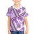 Hawaii Quilt Family Matching Off Shoulder Long Sleeve Dress and Hawaiian Shirt Kakau Polynesian Pattern Lilac Version LT01 Son's Shirt Purple - Polynesian Pride