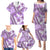 Hawaii Quilt Family Matching Puletasi Dress and Hawaiian Shirt Kakau Polynesian Pattern Lilac Version LT01 - Polynesian Pride