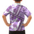 Hawaii Quilt Family Matching Short Sleeve Bodycon Dress and Hawaiian Shirt Kakau Polynesian Pattern Lilac Version LT01 - Polynesian Pride