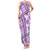 Hawaii Quilt Family Matching Tank Maxi Dress and Hawaiian Shirt Kakau Polynesian Pattern Lilac Version LT01 Mom's Dress Purple - Polynesian Pride