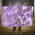 Hawaii Quilt Hooded Blanket Kakau Polynesian Pattern Lilac Version LT01 One Size Purple - Polynesian Pride