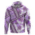 Hawaii Quilt Hoodie Kakau Polynesian Pattern Lilac Version LT01 Pullover Hoodie Purple - Polynesian Pride