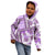 Hawaii Quilt Kid Hoodie Kakau Polynesian Pattern Lilac Version LT01 - Polynesian Pride