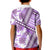 Hawaii Quilt Kid Polo Shirt Kakau Polynesian Pattern Lilac Version LT01 - Polynesian Pride