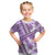 Hawaii Quilt Kid T Shirt Kakau Polynesian Pattern Lilac Version LT01 Purple - Polynesian Pride