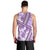 Hawaii Quilt Men Tank Top Kakau Polynesian Pattern Lilac Version LT01 - Polynesian Pride