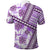 Hawaii Quilt Polo Shirt Kakau Polynesian Pattern Lilac Version LT01 - Polynesian Pride