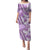 Hawaii Quilt Puletasi Kakau Polynesian Pattern Lilac Version LT01 Long Dress Purple - Polynesian Pride