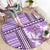 Hawaii Quilt Round Carpet Kakau Polynesian Pattern Lilac Version LT01 - Polynesian Pride