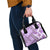 Hawaii Quilt Shoulder Handbag Kakau Polynesian Pattern Lilac Version LT01 - Polynesian Pride