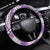 Hawaii Quilt Steering Wheel Cover Kakau Polynesian Pattern Lilac Version