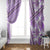 Hawaii Quilt Window Curtain Kakau Polynesian Pattern Lilac Version LT01 - Polynesian Pride