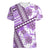 Hawaii Quilt Women V Neck T Shirt Kakau Polynesian Pattern Lilac Version LT01 Female Purple - Polynesian Pride