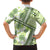 Hawaii Quilt Family Matching Off Shoulder Long Sleeve Dress and Hawaiian Shirt Kakau Polynesian Pattern Olive Green Version LT01 - Polynesian Pride