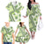 Hawaii Quilt Family Matching Off Shoulder Long Sleeve Dress and Hawaiian Shirt Kakau Polynesian Pattern Olive Green Version LT01 - Polynesian Pride