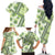 Hawaii Quilt Family Matching Off Shoulder Long Sleeve Dress and Hawaiian Shirt Kakau Polynesian Pattern Olive Green Version LT01 - Polynesian Pride