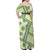 Hawaii Quilt Family Matching Off Shoulder Maxi Dress and Hawaiian Shirt Kakau Polynesian Pattern Olive Green Version LT01 - Polynesian Pride