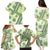 Hawaii Quilt Family Matching Puletasi Dress and Hawaiian Shirt Kakau Polynesian Pattern Olive Green Version LT01 - Polynesian Pride