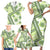 Hawaii Quilt Family Matching Short Sleeve Bodycon Dress and Hawaiian Shirt Kakau Polynesian Pattern Olive Green Version LT01 - Polynesian Pride