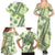 Hawaii Quilt Family Matching Summer Maxi Dress and Hawaiian Shirt Kakau Polynesian Pattern Olive Green Version LT01 - Polynesian Pride