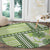 Hawaii Quilt Round Carpet Kakau Polynesian Pattern Olive Green Version LT01 - Polynesian Pride