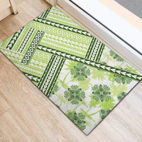 Hawaii Quilt Rubber Doormat Kakau Polynesian Pattern Olive Green Version LT01 - Polynesian Pride