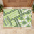 Hawaii Quilt Rubber Doormat Kakau Polynesian Pattern Olive Green Version LT01 - Polynesian Pride