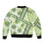 Hawaii Quilt Sleeve Zip Bomber Jacket Kakau Polynesian Pattern Olive Green Version LT01 - Polynesian Pride