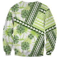 Hawaii Quilt Sweatshirt Kakau Polynesian Pattern Olive Green Version LT01 - Polynesian Pride