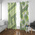 Hawaii Quilt Window Curtain Kakau Polynesian Pattern Olive Green Version LT01 With Grommets Green - Polynesian Pride