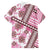 Hawaii Quilt Family Matching Puletasi Dress and Hawaiian Shirt Kakau Polynesian Pattern Mauve Pink Version LT01 - Polynesian Pride