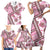 Hawaii Quilt Family Matching Short Sleeve Bodycon Dress and Hawaiian Shirt Kakau Polynesian Pattern Mauve Pink Version LT01 - Polynesian Pride