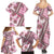 Hawaii Quilt Family Matching Summer Maxi Dress and Hawaiian Shirt Kakau Polynesian Pattern Mauve Pink Version LT01 - Polynesian Pride