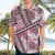 Hawaii Quilt Hawaiian Shirt Kakau Polynesian Pattern Mauve Pink Version LT01 - Polynesian Pride