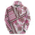 Hawaii Quilt Hoodie Kakau Polynesian Pattern Mauve Pink Version LT01 - Polynesian Pride