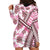 Hawaii Quilt Hoodie Dress Kakau Polynesian Pattern Mauve Pink Version LT01 - Polynesian Pride