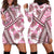 Hawaii Quilt Hoodie Dress Kakau Polynesian Pattern Mauve Pink Version LT01 - Polynesian Pride