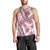 Hawaii Quilt Men Tank Top Kakau Polynesian Pattern Mauve Pink Version LT01 - Polynesian Pride