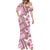 Hawaii Quilt Mermaid Dress Kakau Polynesian Pattern Mauve Pink Version LT01 - Polynesian Pride