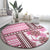 Hawaii Quilt Round Carpet Kakau Polynesian Pattern Mauve Pink Version LT01 - Polynesian Pride