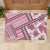 Hawaii Quilt Rubber Doormat Kakau Polynesian Pattern Mauve Pink Version LT01 - Polynesian Pride