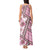 Hawaii Quilt Tank Maxi Dress Kakau Polynesian Pattern Mauve Pink Version LT01 - Polynesian Pride