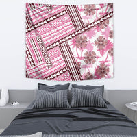 Hawaii Quilt Tapestry Kakau Polynesian Pattern Mauve Pink Version LT01 - Polynesian Pride